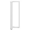 vidaXL Pieds de table de bar en T, 2 pièces, blanc, 50 x 35 x (100-101) cm, acier
