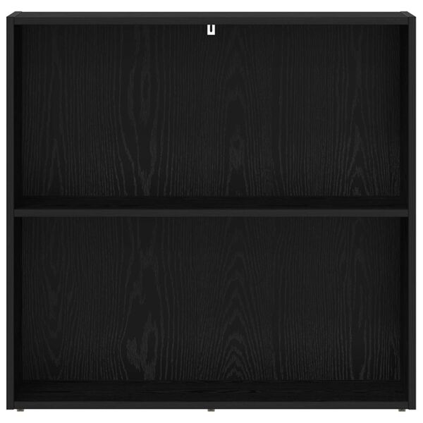 vidaXL &Eacute;tag&egrave;re Ch&ecirc;ne noir 60 x 30 x 76.5 cm Bois d'ing&eacute;nierie