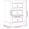 vidaXL Table de chevet Corona 45x35x64 cm bois de pin massif