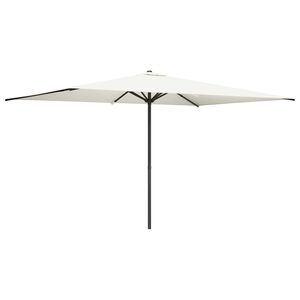 vidaXL Parasol de jardin 200 x 300 cm Polyester Rectangulaire Cr&egrave;me
