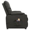 vidaXL Fauteuil de massage inclinable Gris foncé Tissu