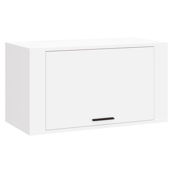 vidaXL Armoire &agrave; chaussures murale Blanc 70x35x38 cm Bois d'ing&eacute;nierie