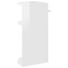 vidaXL Table d'appoint Blanc brillant 29,6 x 29,6 x 60 cm