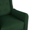vidaXL Fauteuil inclinable Vert fonc&eacute; Tissu