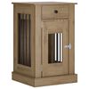 vidaXL Meuble de cage pour chien Ch&ecirc;ne artisanal 50 x 47,5 x 80 cm