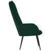 vidaXL Chaise de relaxation Vert fonc&eacute; Velours