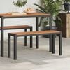 vidaXL Banc de jardin Marron 100 x 28 x 45cm Acier