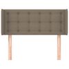 vidaXL T&ecirc;te de lit avec oreilles Taupe 93x16x78/88 cm Tissu