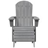 vidaXL Chaise Adirondack Gris clair 82 x 74 x 92 cm HDPE