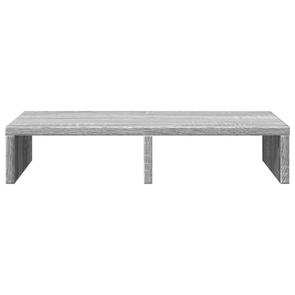 vidaXL Support de moniteur sonoma gris 50x27x10 cm bois d'ingénierie