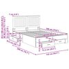 vidaXL Cadre de lit Ch&ecirc;ne Sonoma 140 x 190 cm Bois d'ing&eacute;nierie