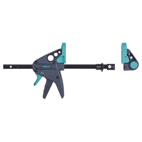 wolfcraft Pince de table de travail PRO 65-150-W Noir et vert