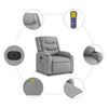 vidaXL Fauteuil de massage inclinable électrique gris clair tissu
