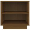 vidaXL Table de chevet Marron miel 40x34x40 cm Bois de pin solide