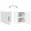 vidaXL Armoire de cuisine 2 pcs Blanc brillant 30 x 31 x 40 cm
