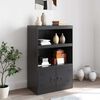 vidaXL Buffet noir 67x39x107 cm acier