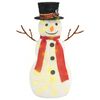 vidaXL Figurine de bonhomme de neige de Noël à LED Tissu 60 cm