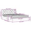 vidaXL Lit avec matelas gris clair 160x200 cm tissu