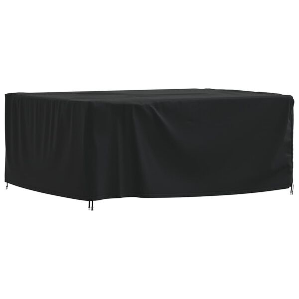 vidaXL Housse de salon de jardin noir 200x165x80 cm oxford 420D
