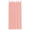 vidaXL Rideaux en voile avec passe-tringles 2 pcs rose