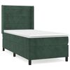 vidaXL Sommier &agrave; lattes de lit avec matelas Vert fonc&eacute; 90x190 cm