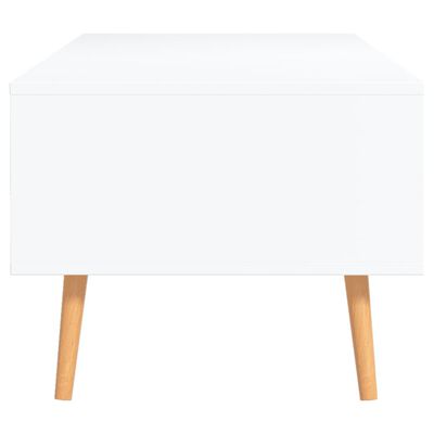 vidaXL Table basse Blanc 100x49,5x43 cm Bois d'ingénierie
