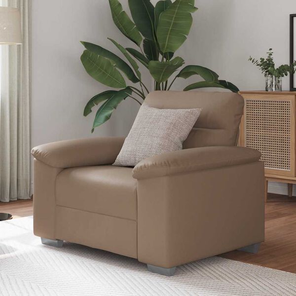 vidaXL Fauteuil cappuccino 60 cm similicuir