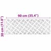 vidaXL Nez de marche Rectangulaire 4 pcs Argent&eacute; 90 x 30 cm Aluminium
