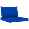 vidaXL Salon de jardin 10 pcs avec coussins Bleu