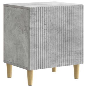 vidaXL Cabinet de chevet Gris b&eacute;ton 43 x 34,5 x 50 cm