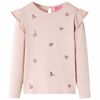 vidaXL T-shirt pour enfants &agrave; manches longues rose 92