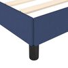 vidaXL Cadre de lit sans matelas bleu 100x200 cm tissu
