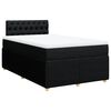 vidaXL Sommier &agrave; lattes de lit avec matelas Noir 120x200 cm Tissu