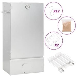 vidaXL Fumoir &agrave; four &agrave; BBQ g&eacute;n&eacute;rateur de fum&eacute;e froide acier galvanis&eacute;