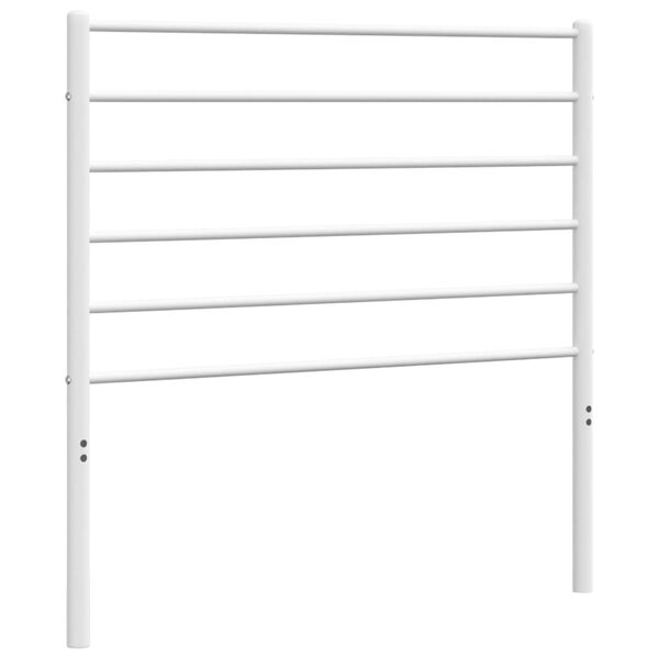 vidaXL Tête de lit métal blanc 80 cm