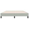 vidaXL Cadre de lit sans matelas gris clair 160x220 cm velours