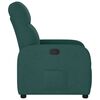 vidaXL Fauteuil inclinable Vert fonc&eacute; Tissu