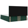 VidaXL Cadre de lit ottoman avec matelas vert foncé 180x200cm velours