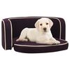 vidaXL Canap&eacute; pliable pour chien Bordeaux 76x71x30 cm Coussin lavable