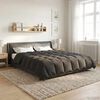 vidaXL Duvet d'&eacute;t&eacute; simple Matelass&eacute; Anthracite 200 x 220 cm Microfibre