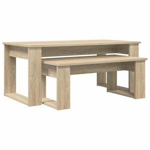 vidaXL Ensemble de tables basses 2 pcs Ch&ecirc;ne Sonoma Bois d'ing&eacute;nierie