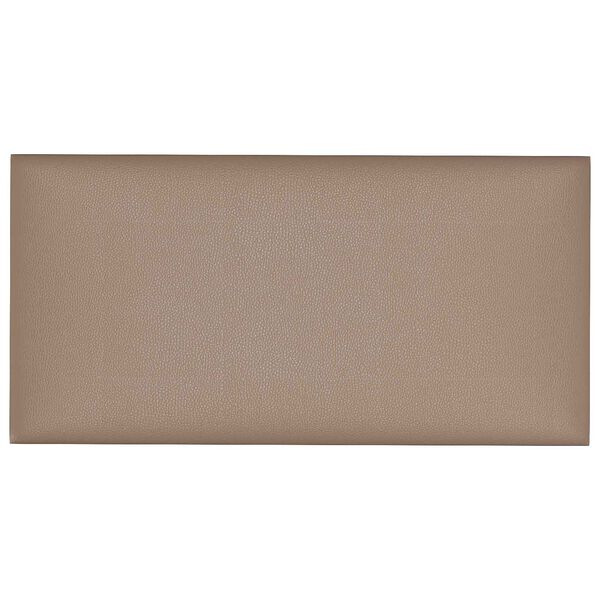vidaXL T&ecirc;te de lit murale 12 pcs Cappuccino 30 x 15 cm tissu