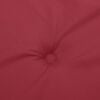 vidaXL Coussin de banc de jardin rouge bordeaux 180x50x3 cm
