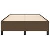 vidaXL Cadre de lit sans matelas marron foncé 120x190 cm tissu