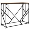 vidaXL Table console ch&ecirc;ne marron 100x40x80 cm bois d'ing&eacute;nierie