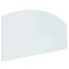 vidaXL Plaque en verre de chemin&eacute;e Transparent 120 x 60 cm Verre