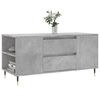 vidaXL Table basse gris b&eacute;ton 102x44,5x50 cm bois d'ing&eacute;nierie