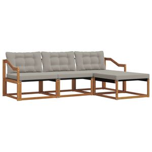 vidaXL Ensemble de canap&eacute;s d'ext&eacute;rieur 4 pc 4 place