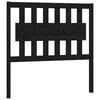 vidaXL T&ecirc;te de lit Noir 95,5x4x100 cm Bois massif de pin