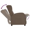 vidaXL Fauteuil inclinable Taupe Tissu